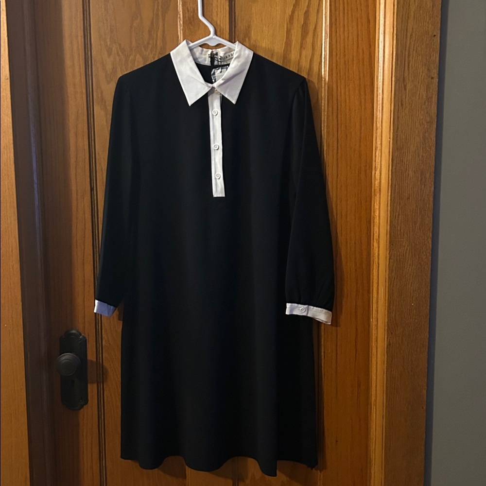 Alice + Olivia Fatima Collared Shirt Dress NWT Size Large